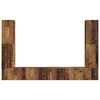 vidaXL TV spintelių komplektas 8 pcs Senovinis medis Apdirbta mediena