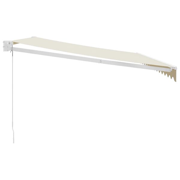 vidaXL I&scaron;traukiama markizė, kreminė, 4,5x3m, audinys ir aliuminis