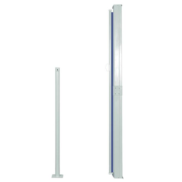 vidaXL Ištraukiama šoninė kiemo pertvara, mėlynos spalvos, 170x300cm