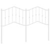 vidaXL Metalinis pakaitinis galvūgalis, baltos spalvos, 140cm
