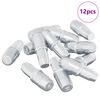 vidaXL Policis 12 pcs Sidabro 7 x 16 mm Geležis