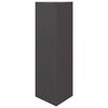 vidaXL Sodo lovelis, juodos spalvos, 30x26x75cm, plienas, trikampis