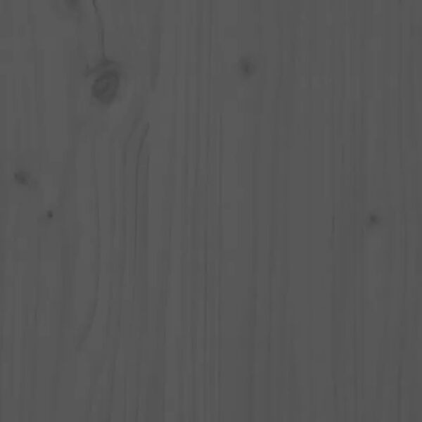 vidaXL Lovos galvūgalis, pilkas, 166x4x100cm, pušies medienos masyvas