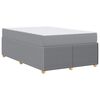 vidaXL Lovos rėmas su čiužiniu &Scaron;viesiai pilka 120 x 200 cm audinys