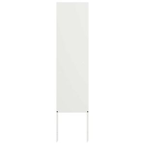 vidaXL Sodo privatumo ekranas &bdquo;Fretwork&ldquo; Balta 32 x 140 cm