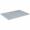 vidaXL Grotelės Sidabrinė 50 x 35 x 2 cm Kar&scaron;tojo cinkavimo plienas