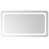 vidaXL LED vonios veidrodis Skaidrus 90 x 50 cm grūdintas stiklas