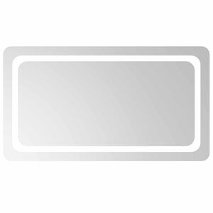 vidaXL LED vonios veidrodis Skaidrus 90 x 50 cm grūdintas stiklas