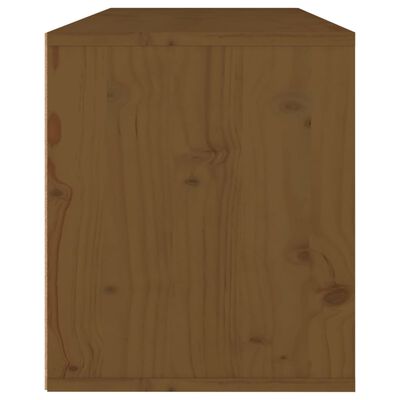 vidaXL Sieninė spintelė, medaus ruda, 80x30x35cm, pušies masyvas