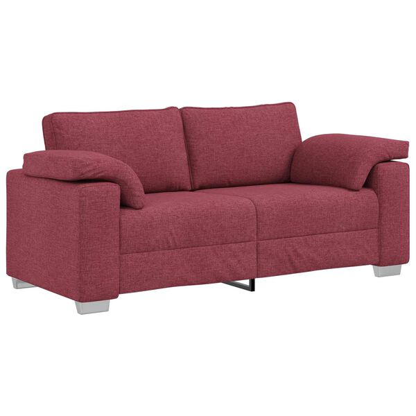 vidaXL Sofa Vyno raudona 180 x 77 x 82 cm audinys