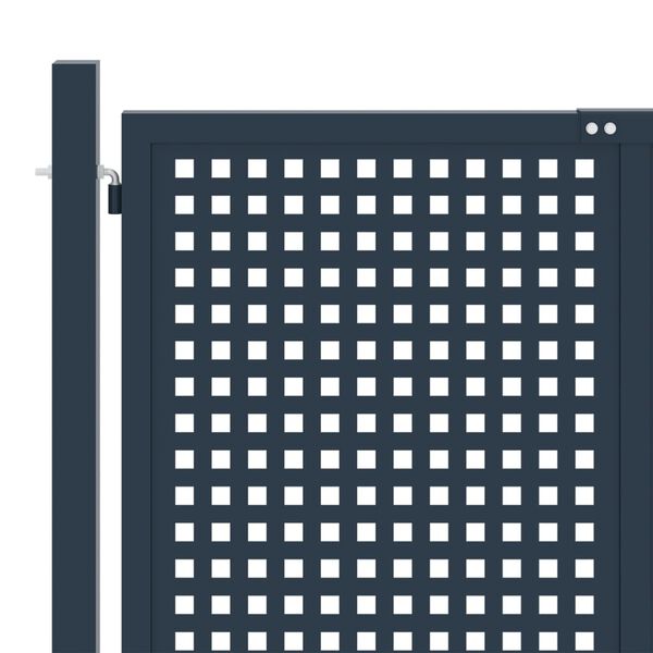 vidaXL Vartai, antracito spalvos, 306x125cm, plienas