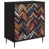 vidaXL I&scaron;traukalas spinta OMMEN Geometrinis ra&scaron;tas 66 x 36,5 x 76 cm