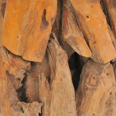 vidaXL Kavos staliukas, tikmedžio medienos masyvas, 60 cm