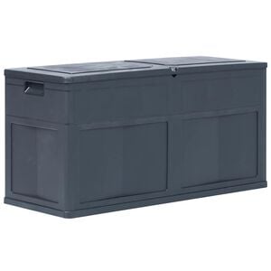 vidaXL Sodo daiktadėžė, juodos spalvos, 320 L