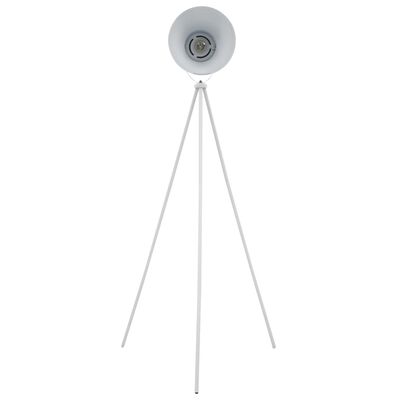 vidaXL Trikojis pastatomas šviestuvas, baltos spalvos, metalas, E27