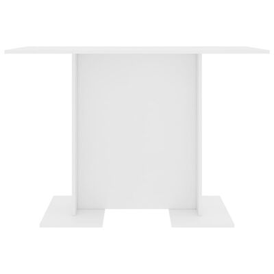 vidaXL Valgomojo stalas, baltos spalvos, 110x60x75 cm, MDP