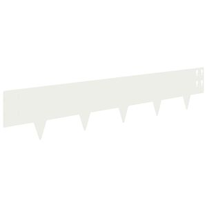 vidaXL Vejo kra&scaron;tas 30 pcs 100 x 20 cm Plienas Balta