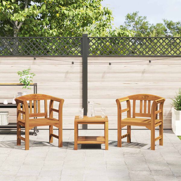 vidaXL suoliukas Natūralus aliejaus apdaila 68,5 x 46 x 82,5 cm