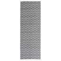 vidaXL Lauko kilimas, juodos spalvos, 80x250cm, PP