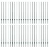 vidaXL Įmontuotas tvoros stulpas 44 vnt. Žalia 180 cm
