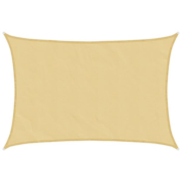 vidaXL Burė nuo saulės, smėlio, 3x2m, 100% oksfordo poliesteris