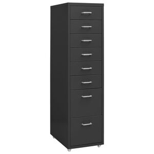 vidaXL Mobili spintelė dokumentams, antracito, 28x41x109cm, metalas