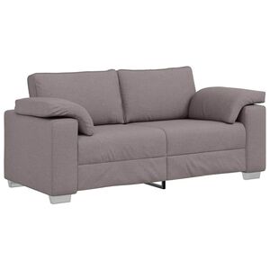 vidaXL Sofa 140cm Taupe audinys