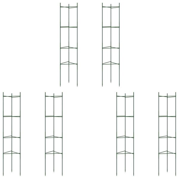 vidaXL Pomidorų narvai, 6vnt., 154 cm Plienas ir PP