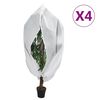 vidaXL Uždangalai augalams su užtrauktukais, 4 vnt., 1,2x1,8 m, 70g/m&sup2;