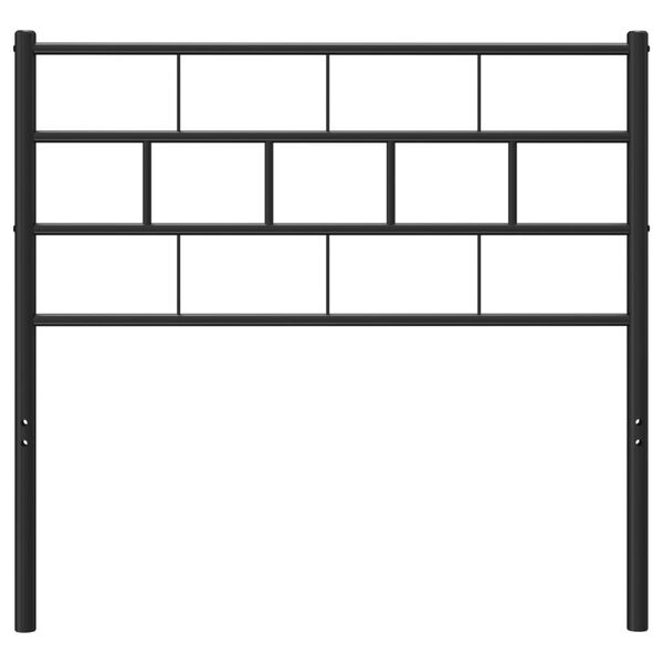 vidaXL Metalinis galvūgalis, juodos spalvos, 75cm