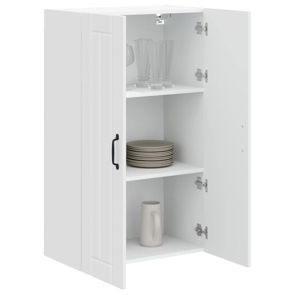 vidaXL Virtuvės spintelė Auk&scaron;tai blizganti balta 60 x 31 x 100 cm