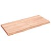 vidaXL Stalvir&scaron;is, &scaron;viesiai rudas, 140x60x(2-6) cm, medienos masyvas