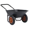 vidaXL Karutis, juodos ir oranžinės spalvos, 78l, 100kg