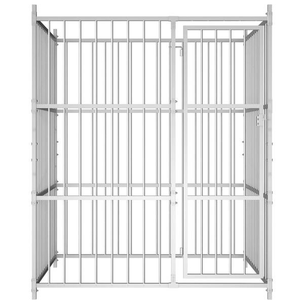 vidaXL Lauko voljeras &scaron;unims, 150x150x185cm