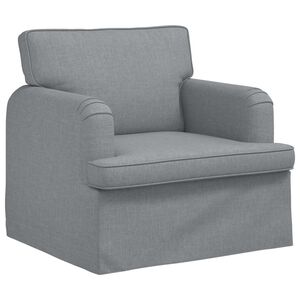 vidaXL Sofa &Scaron;viesiai pilka 84 x 80 x 85 cm audinys
