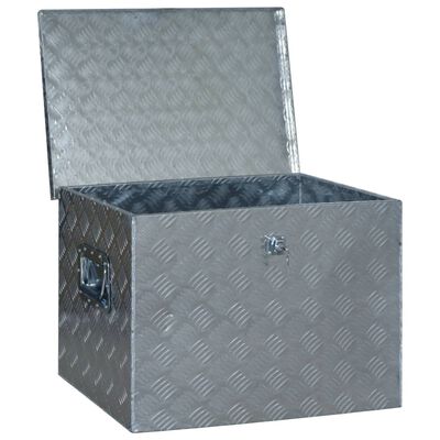 vidaXL Aliuminio dėžė, sidabrinė, 610 x 430 x 455 cm