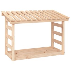 vidaXL Stovas malkoms, 108x64,5x78cm, pu&scaron;ies medienos masyvas