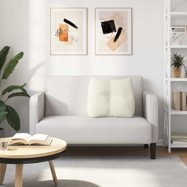 vidaXL Apsaugos Pagalvė Kreminė 60 x 24 x 50 cm Aksomas