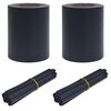 vidaXL Sodo privatumo ekranai 2 pcs Tamsiai pilka 35 x 0,19 m PVC