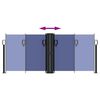 vidaXL Ištraukiama šoninė pertvara, mėlynos spalvos, 100x1000cm