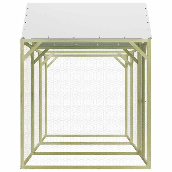 vidaXL Narvas viščiukams, 4,5x1,5x2m, impregnuota pušies mediena