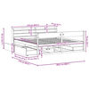 vidaXL Lovos rėmas be čiužinio, 200x200cm, pu&scaron;ies medienos masyvas