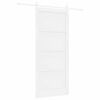 vidaXL Slankios durys 93 x 211 cm Apdirbta mediena Balta