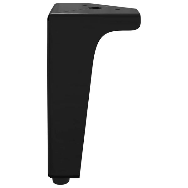 vidaXL Baldų kojelės 2 pcs Juoda 5,5 x 5,5 x 10 cm Geležis