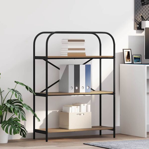 vidaXL Knygų lentyna Amatininkų ąžuolas 80 x 30 x 109 cm