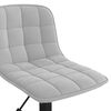 vidaXL Pasukamos valgomojo kėdės, 2vnt., &scaron;viesiai pilkos, aksomas