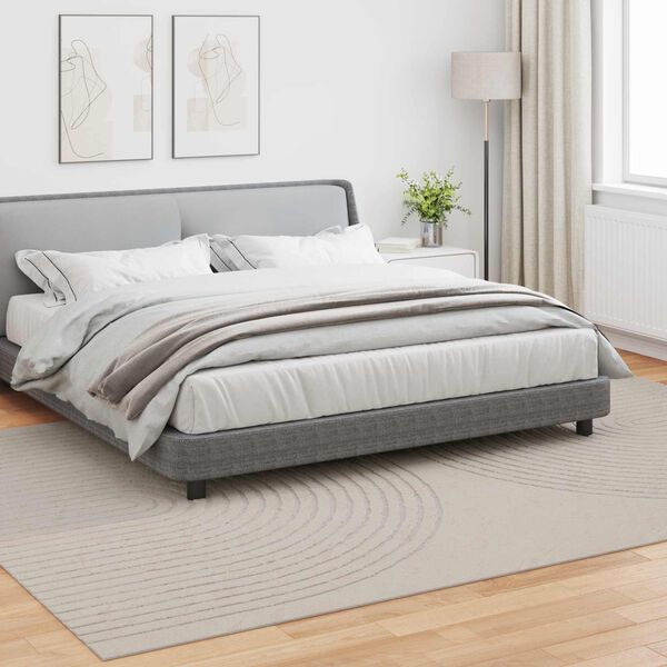 vidaXL Zoninės kiliminės dangos HUARTE Kreminė 280 x 200 cm