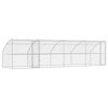 vidaXL &Scaron;unų narvas 4 vnt. Sidabrinė 8 x 2 x 2 m Galvanizuotas plienas