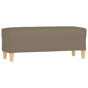 vidaXL Suoliukas, taupe spalvos, 100x35x41cm, audinys