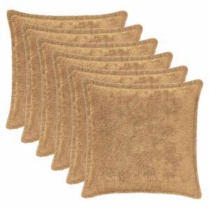vidaXL Pagalvėlės užvalkalas 6 vnt. HOUTEN Taupe 30 x 30 cm